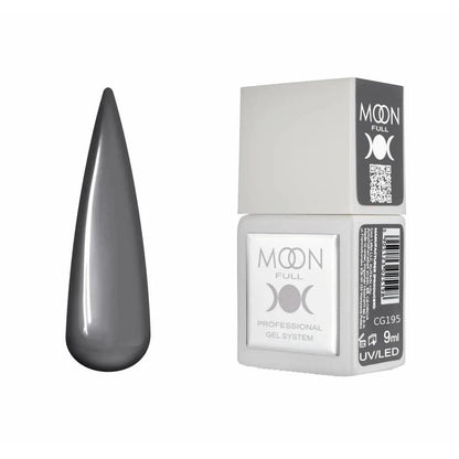 Moon Full Color CG 195 vernis semi-permanent haute pigmentation avec longue tenue, brillance miroir et formule sans HEMA ni TPO.