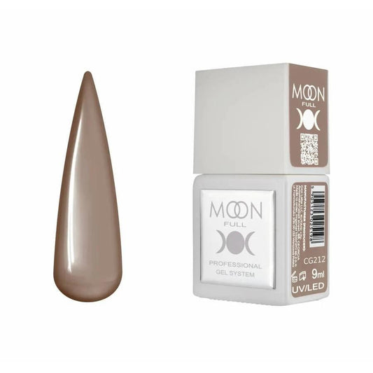 Moon Full Color CG 212 vernis semi-permanent haute pigmentation. Tenue jusqu’à 4 semaines, brillance intense et formule sans HEMA ni TPO.