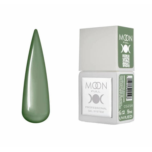 Moon Full Color CG 214 vernis semi-permanent haute pigmentation avec longue tenue, brillance miroir et formule sans HEMA ni TPO.