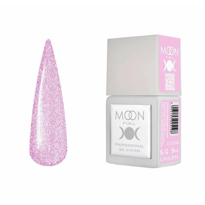 Moon Full Color CG 306 vernis semi-permanent haute pigmentation avec longue tenue, brillance miroir et formule sans HEMA ni TPO.