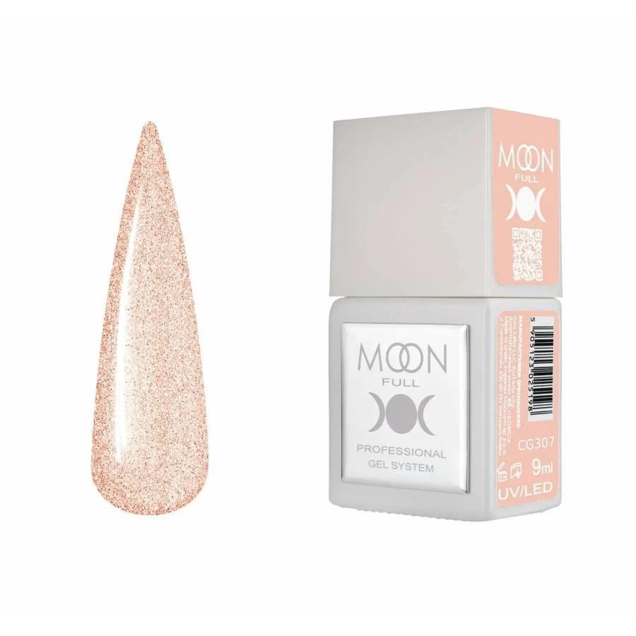 Moon Full Color CG 307 vernis semi-permanent haute pigmentation avec longue tenue, brillance miroir et formule sans HEMA ni TPO.