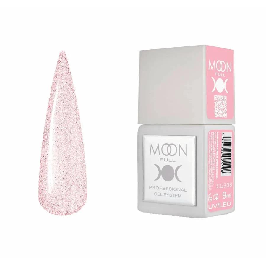 Moon Full Color CG 308 vernis semi-permanent haute pigmentation avec longue tenue, brillance miroir et formule sans HEMA ni TPO.