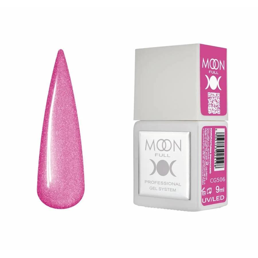 Moon Full Color CG 506 vernis semi-permanent haute pigmentation avec longue tenue, brillance miroir et formule sans HEMA ni TPO.