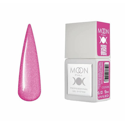 Moon Full Color CG 506 vernis semi-permanent haute pigmentation avec longue tenue, brillance miroir et formule sans HEMA ni TPO.