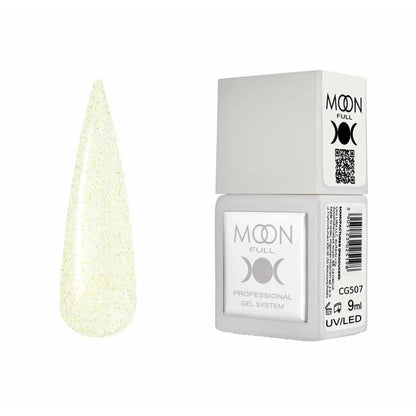 Moon Full Color CG 507 vernis semi-permanent haute pigmentation avec longue tenue, brillance miroir et formule sans HEMA ni TPO.