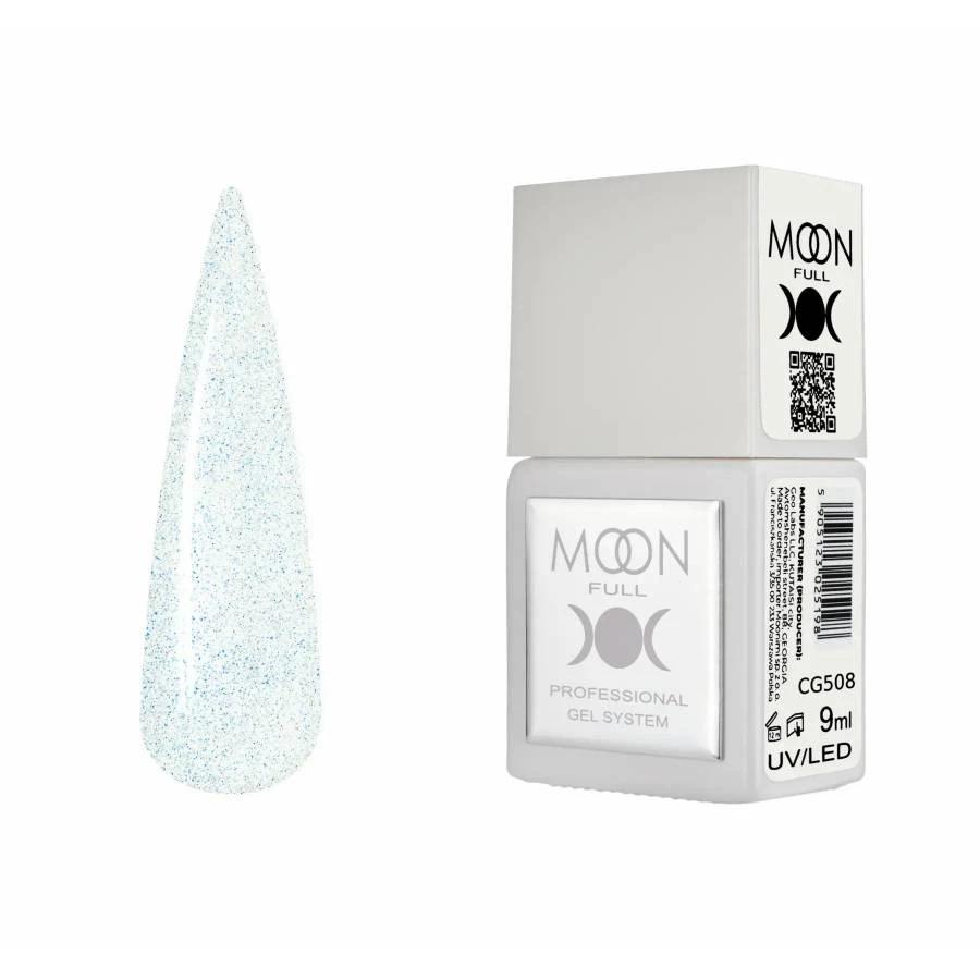 Moon Full Color CG 508 vernis semi-permanent haute pigmentation avec longue tenue, brillance miroir et formule sans HEMA ni TPO.