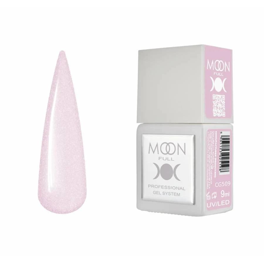 Moon Full Color CG 509 vernis semi-permanent haute pigmentation avec longue tenue, brillance miroir et formule sans HEMA ni TPO.