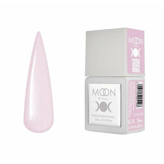 Moon Full Color CG 509 vernis semi-permanent haute pigmentation avec longue tenue, brillance miroir et formule sans HEMA ni TPO.