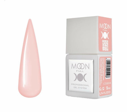 Moon Full Color CG 604 vernis semi-permanent haute pigmentation avec longue tenue, brillance miroir et formule sans HEMA ni TPO.
