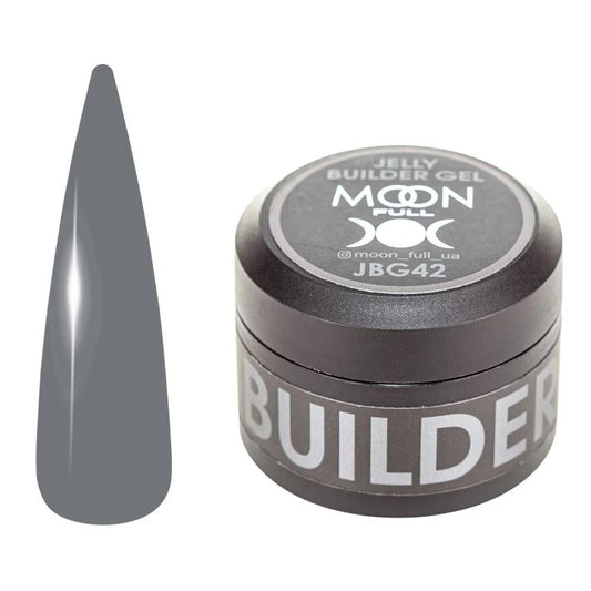 Moon Full Jelly Builder Gel JBG 42 gel de construction à texture jelly pour extension, renforcement et modelage des ongles, sans TPO ni HEMA.