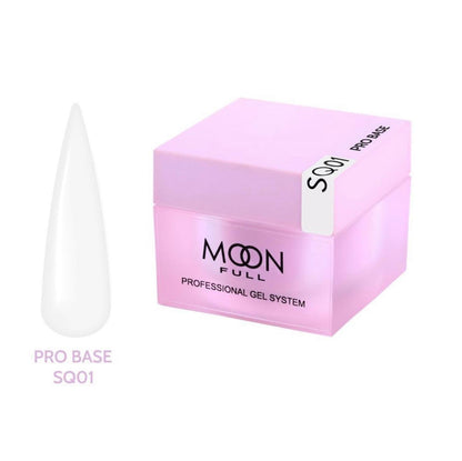 Base pour vernis gel Moon Full Nude PRO Base SQ 01 HEMA TPO FREE 30 ml