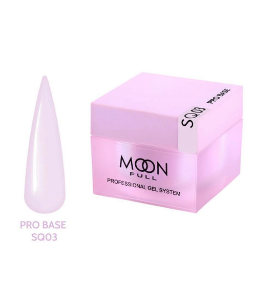Base pour vernis gel Moon Full Nude PRO Base SQ03 HEMA TPO FREE 30 ml