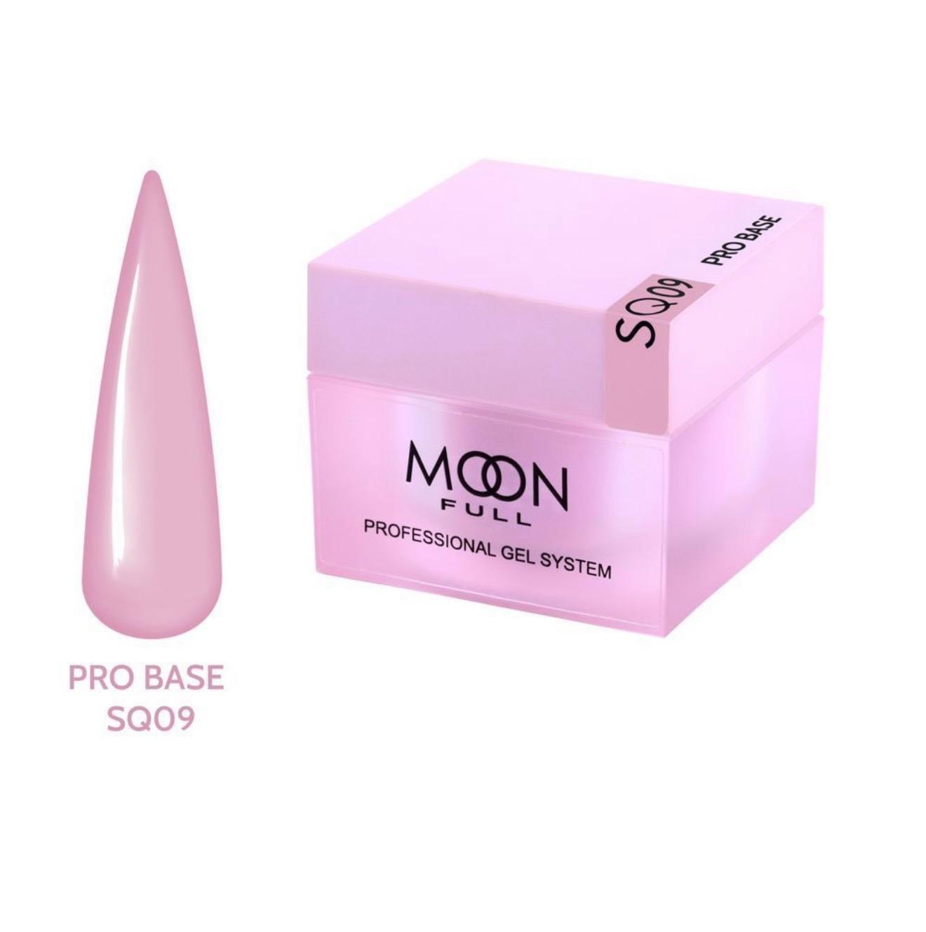 Base pour vernis gel Moon Full Nude PRO Base SQ09 HEMA TPO FREE 30 ml
