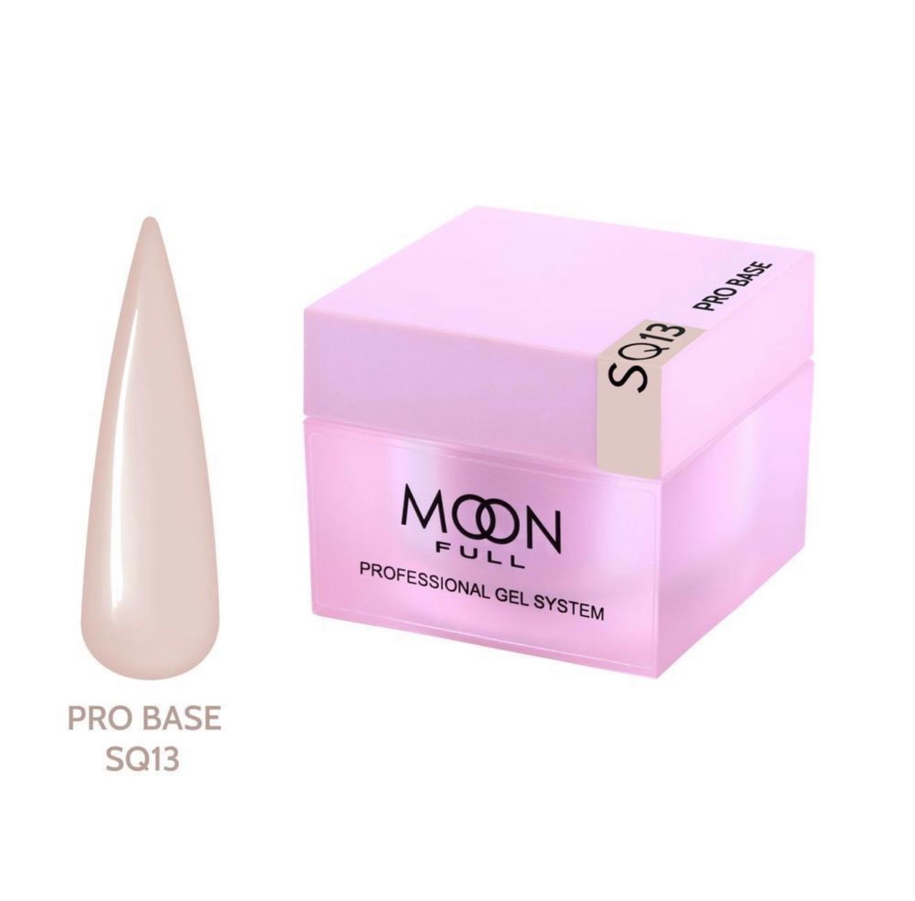 Base pour vernis gel Moon Full Nude PRO Base SQ13 HEMA TPO FREE 30 ml