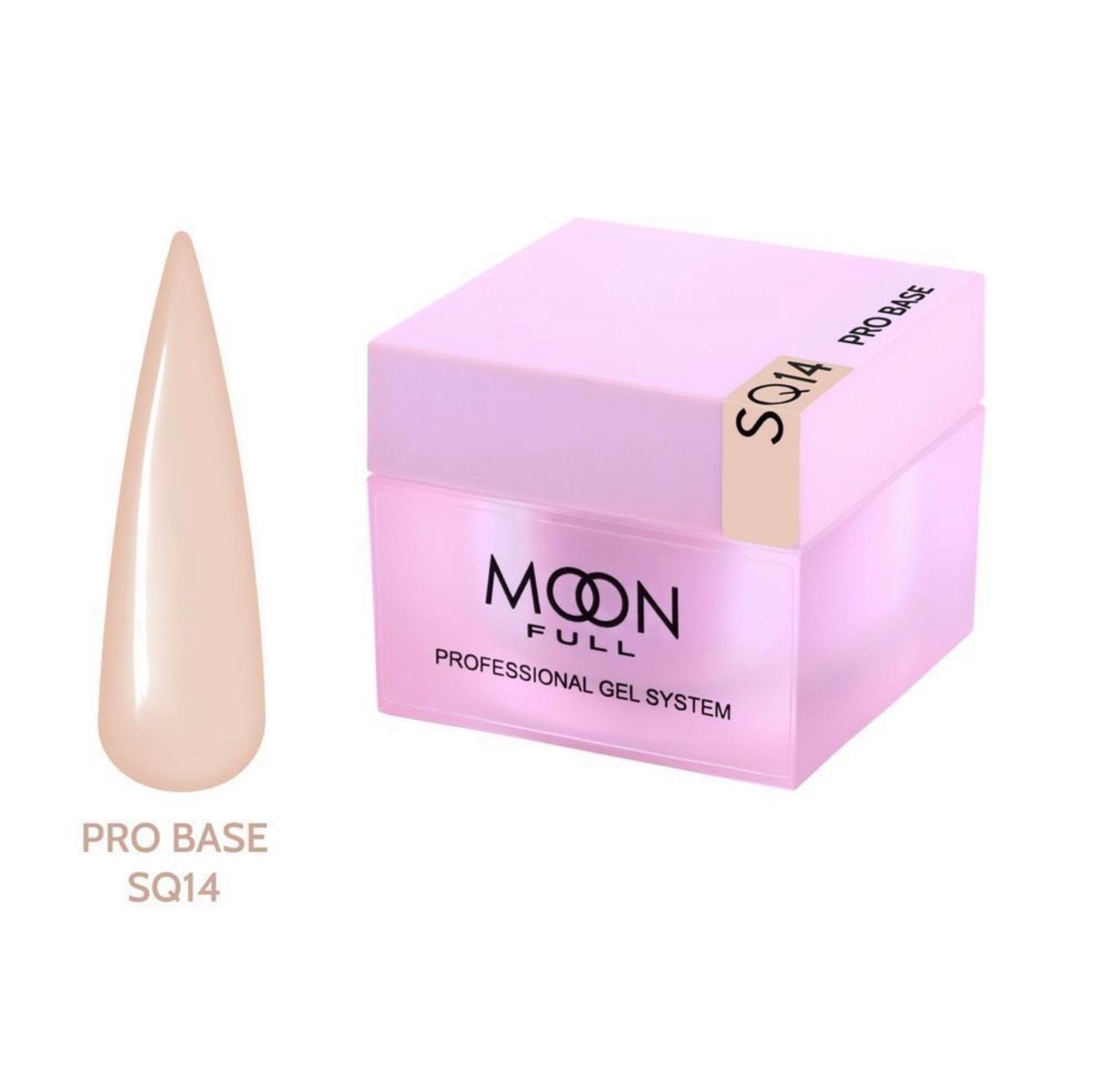 Base pour vernis gel Moon Full Nude PRO Base SQ14 HEMA TPO FREE 30 ml