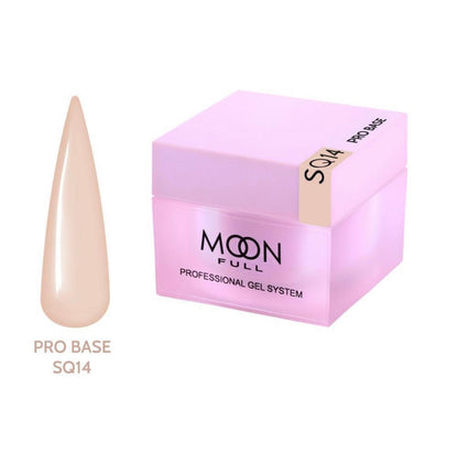 Base pour vernis gel Moon Full Nude PRO Base SQ14 HEMA TPO FREE 30 ml