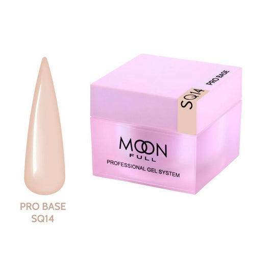 Base pour vernis gel Moon Full Nude PRO Base SQ14 HEMA TPO FREE 30 ml