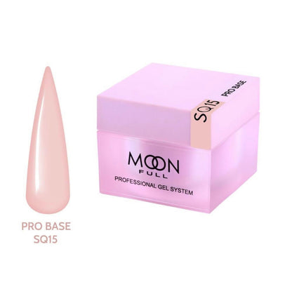 Base pour vernis gel Moon Full Nude PRO Base SQ15 HEMA TPO FREE 30 ml