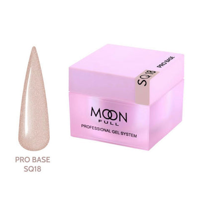 Base pour vernis gel Moon Full Nude PRO Base SQ18 HEMA TPO FREE 30 ml