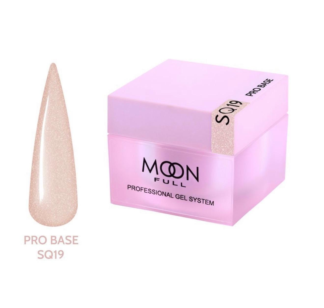 Base pour vernis gel Moon Full Nude PRO Base SQ19 HEMA TPO FREE 30 ml