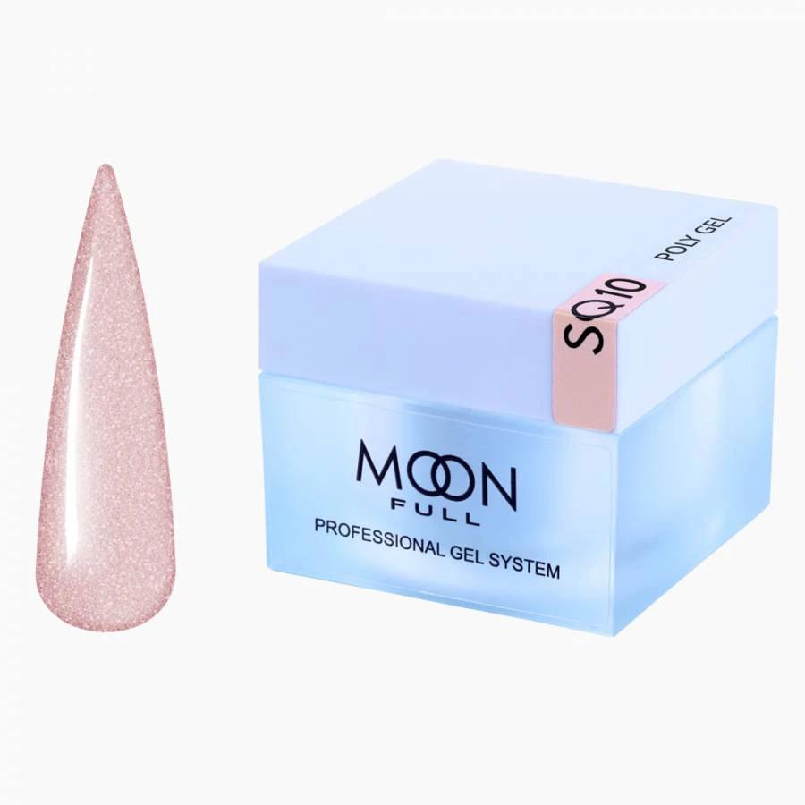 Moon Full Poly Gel SQ n°10 polygel professionnel pour le modelage, le renforcement et la réparation des ongles, sans HEMA ni TPO.