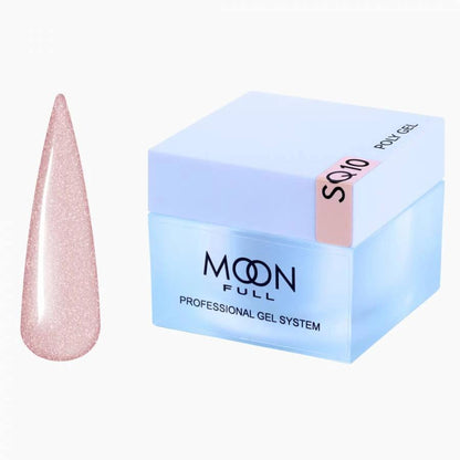 Moon Full Poly Gel SQ n°10 polygel professionnel pour le modelage, le renforcement et la réparation des ongles, sans HEMA ni TPO.