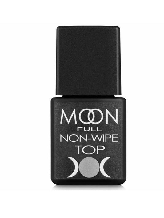 Moon Full Top Non-Wipe top coat professionnel sans couche collante, HEMA FREE et TPO FREE, avec brillance longue durée.