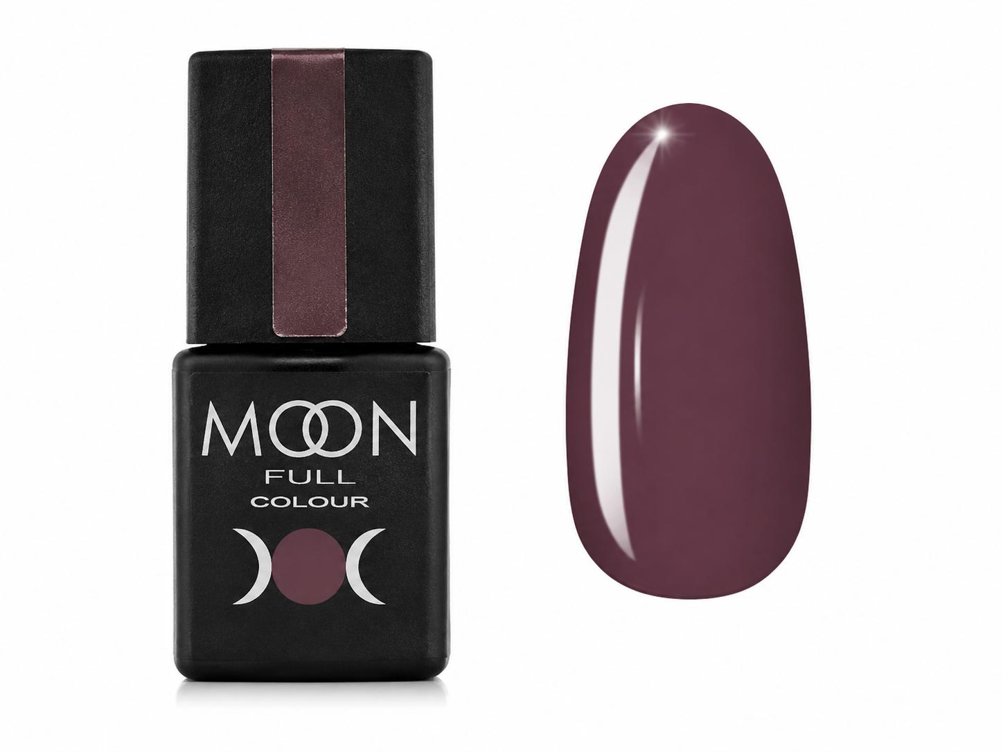 Moon Full Vernis Semi-Permanent N°192 brun-gris avec sous-ton violet, flacon de 8 ml.