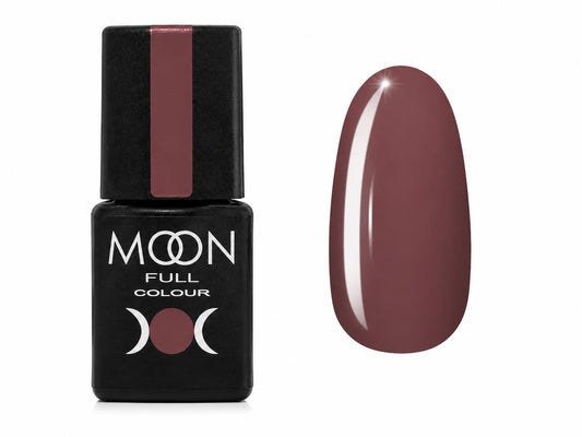 Moon Full Vernis Semi-Permanent N°193 brun chocolat noir intense, flacon de 8 ml.