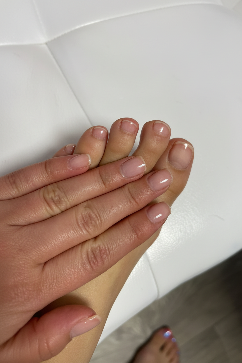 Ongles naturels avec petit doigt