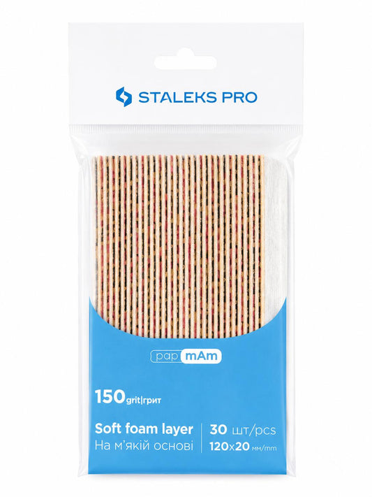 Recharges jetables Soft papmAm STALEKS PRO SMART 20 grain 150, longueur 120 mm, lot de 30 pièces
