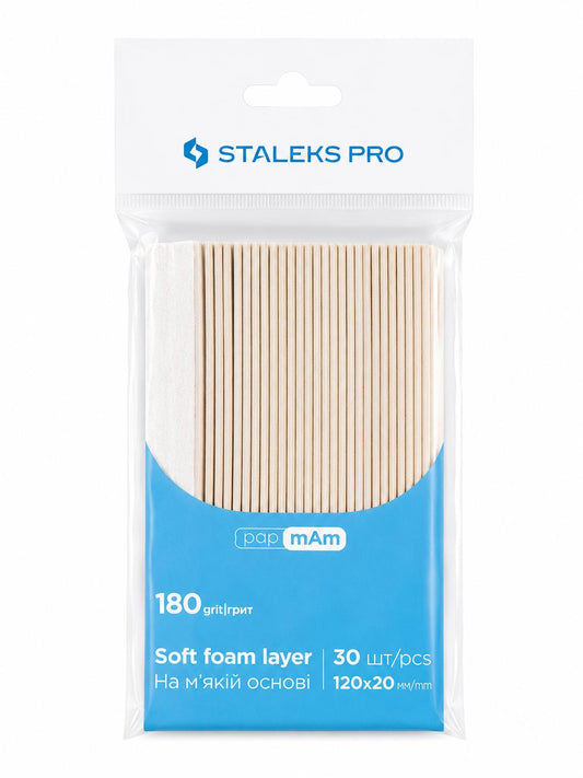 Recharges jetables Soft papmAm STALEKS PRO SMART 20 grain 180, longueur 120 mm, lot de 30 pièces