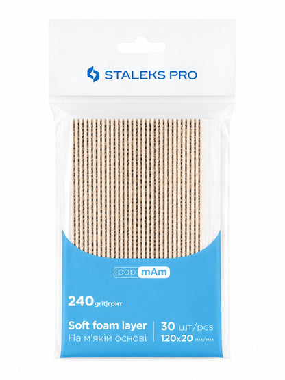 Recharges jetables Soft papmAm STALEKS PRO SMART 20 grain 240, longueur 120 mm, lot de 30 pièces