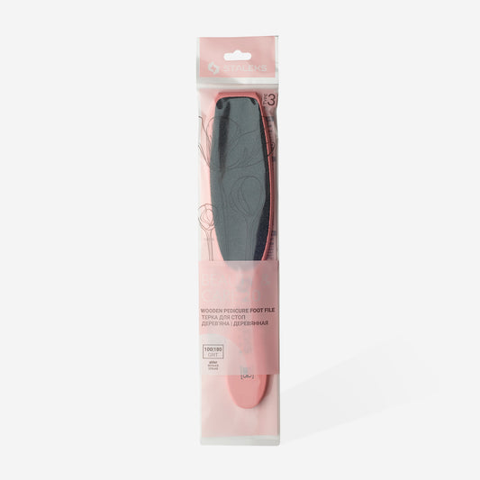 Râpe à pieds STALEKS BEAUTY & CARE 20 TYPE 3 grain 100/180 avec manche en bois