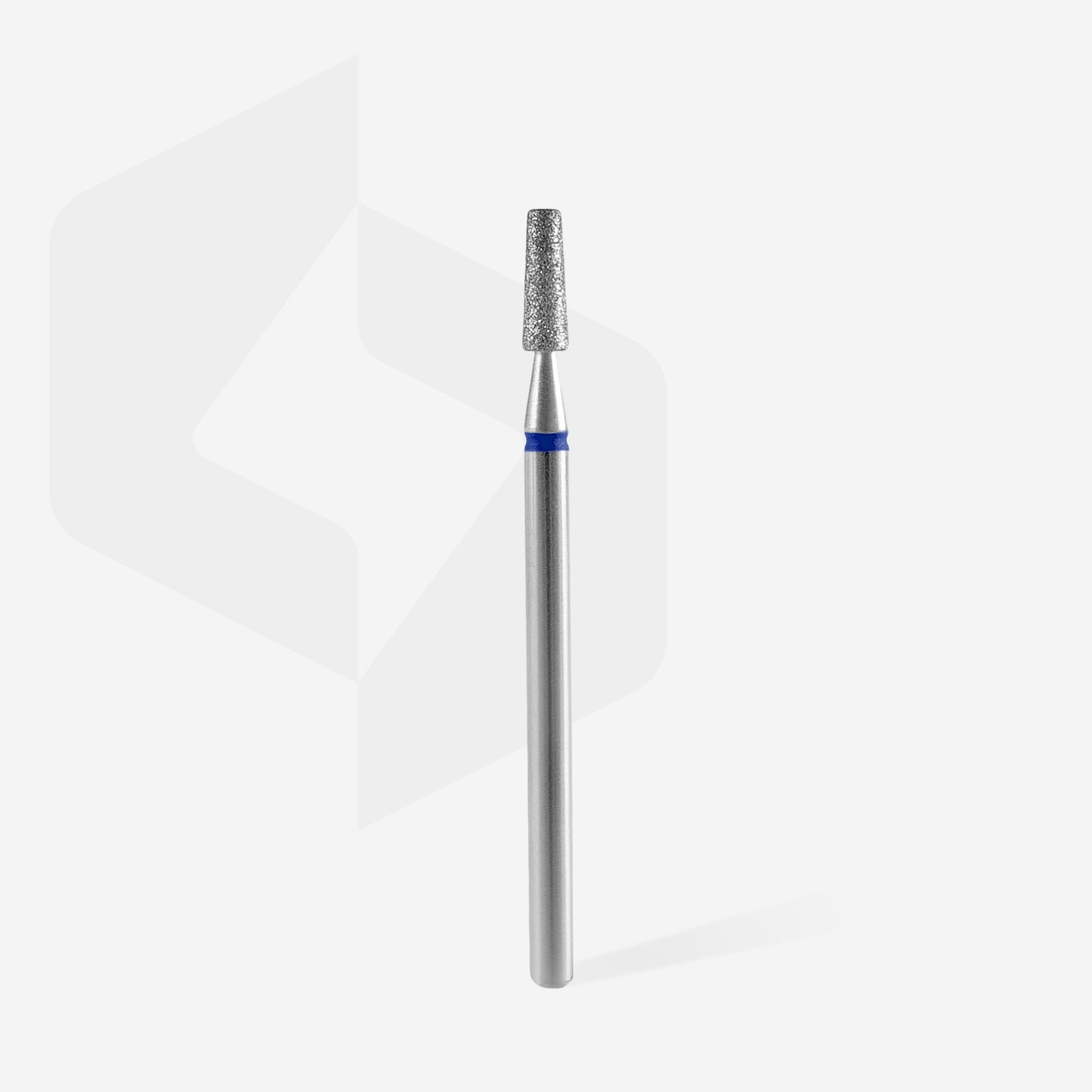 Fraise diamantée STALEKS EXPERT FA70B025/8 forme cône tronqué bleue 2,5 mm pour manucure et pédicure professionnelles, travail de la cuticule et préparation de l’ongle.