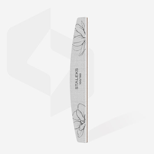 STALEKS PRO EXPERT 40 NFE-40-100/180 lime minérale jetable professionnelle demi-lune double face pour manucure et pédicure.
