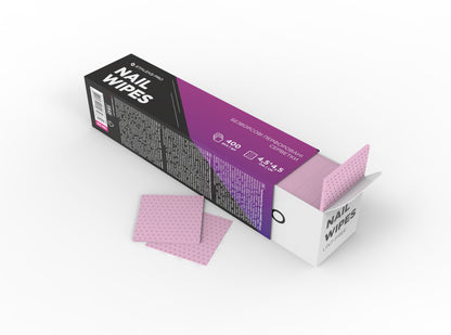 Serviettes sans peluches perforées STALEKS PRO EXPERT – 400 pièces, absorbantes et idéales pour la manucure professionnelle.
