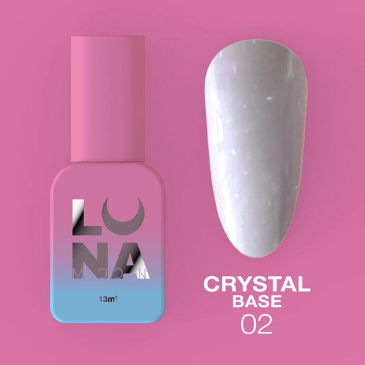 Base à paillettes Lunamoon Crystal Base 02 pour ongles
