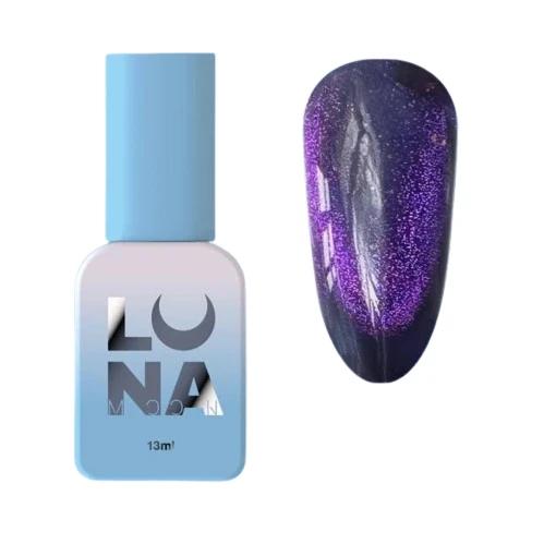 Vernis semi-permanent Color Cat Eye №257 avec effet œil de chat magnétique et base vitrail translucide pour nail art professionnel.